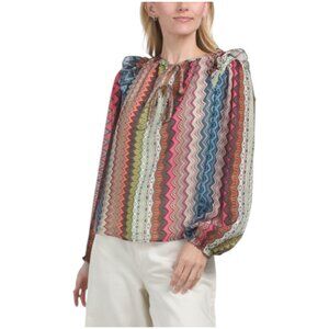 CIEBON Flutter Shoulder Long Sleeve Top